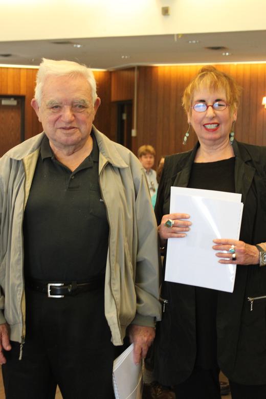Andy with his Sustaining Memories writing partner, Linda Somers. Toronto, 2013.