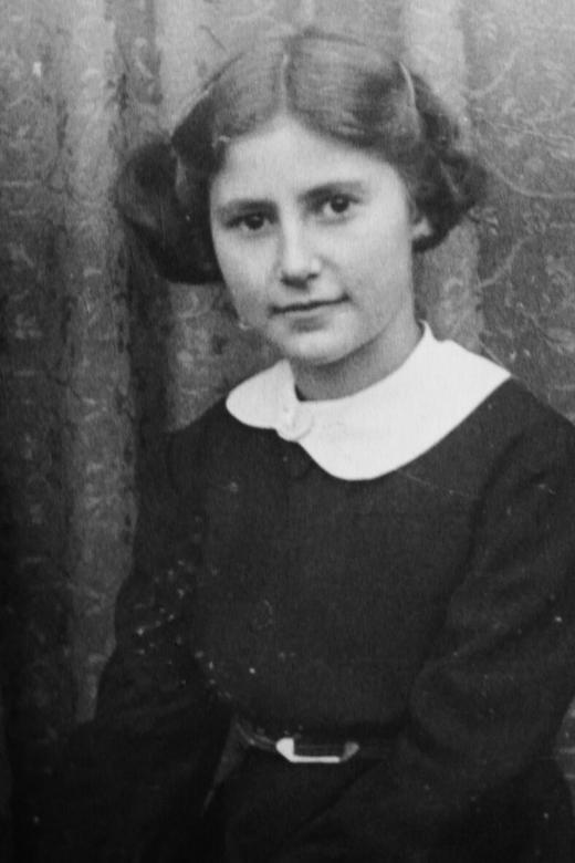 Ann during her stay at the convent in Obourg age 11 1944