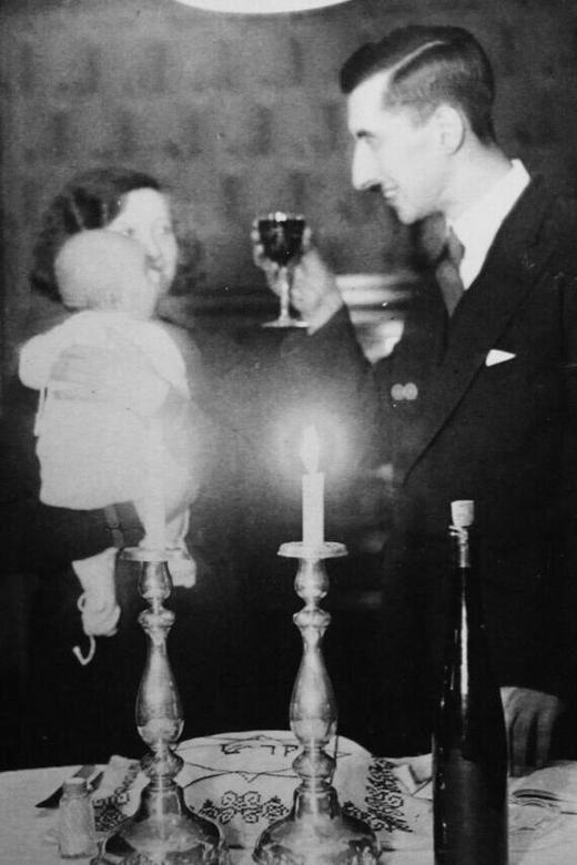 Ann, age one, with her parents. Berlin, 1933. Courtesy of Crestwood Oral History Project.